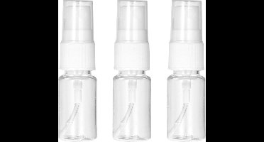 3x Spuitflessen in Plastic - 10 ml