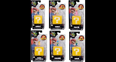 SUPER MARIO MOVIE MINI WORLD 3 CM FIGUUR IN VRAGENBLOK