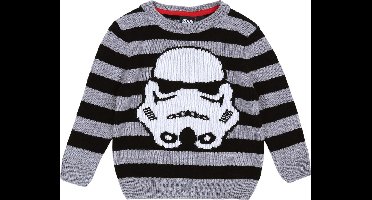 Zwarte STAR WARS gestreepte trui