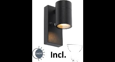 Buitenlamp Sense incl. LED 1 lichts dag nacht sensor zwart