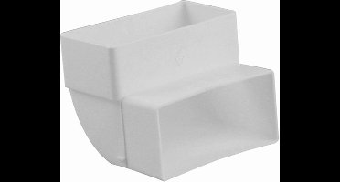 Nedco BV Hoekstuk 110x54mm vertikaal 90° kunststof wit