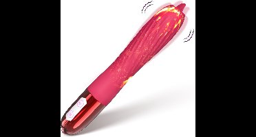 Power Escorts - Heat Function Unique Silicone Clitoris Licker Vibrator - 10 vibration Mode - Roze