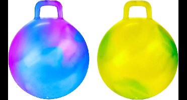 Skippybal marble set - 2x - D45 cm - buitenspeelgoed voor kinderen