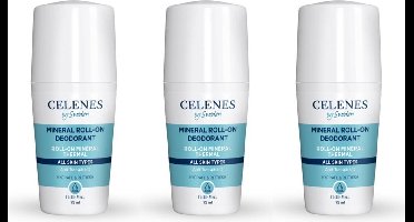 Celenes by Sweden Thermal Roll-On Deodorant - 75 ml x 3 stuks - Geurloos & Antitranspirant