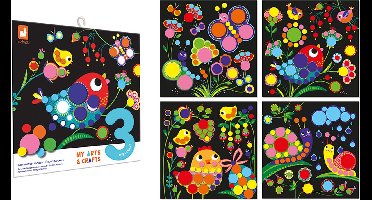 Janod - My Arts & Crafts - Contrast schilderijen stickerset