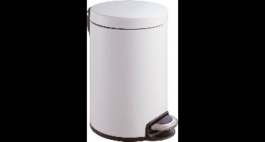EKO - Serene pedaalemmer 20 liter - Stainless steel Plastic - wit - Prullenbak