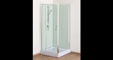 Sanifun complete douchecabine Vormer 900 x 900 kitvrij Links