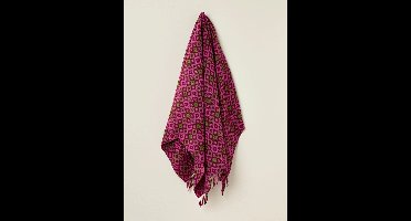 Bronte by Moon Plaid | DARTMOUTH Burgundy | 100% Merino Wol | 140x185cm | Wollen Deken Paars Roze | Made in UK