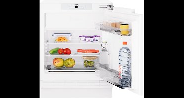 ETNA KVO682 - Onderbouw koelkast met vriesvak, 82 cm - Elektronische Thermostaat - Energieklasse E - LED display - Supercool - FastFreeze - Transparante Groentebak