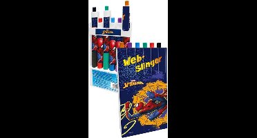 Marvel Spider-man Gekleurde Pennen set - 6 Stuks - Spiderman - Hobby - School