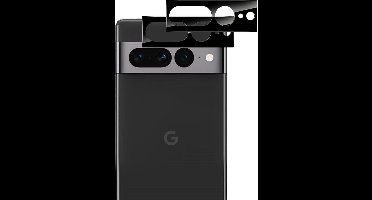 Camera Protector voor Google Pixel 7 Pro - 2 stuks van glas Zwart glazen