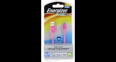 Energizer HighTech Lightning Kabel LCAEHUSYIPPK2 Roze (100cm)