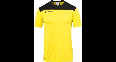 Uhlsport Offense 23 T-Shirt Heren - Limoen / Zwart / Antraciet | Maat: L