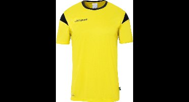 Uhlsport Squad 27 Shirt Korte Mouw Kinderen - Geel / Zwart | Maat: 116