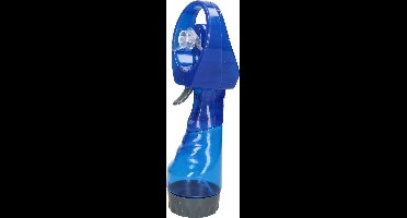 Gerimport waterspray ventilator - 1x stuks -blauw - 27 cm