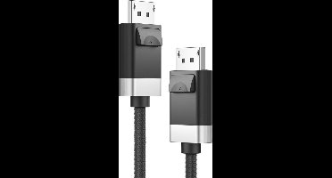 ALOGIC FUDP2-SGR DisplayPort kabel 2 m Grijs, Zwart