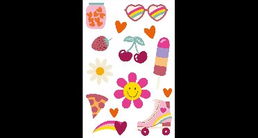 Folat - Tattoo boho girlz - 14 stuks - Carnaval - Carnaval kostuum - Carnaval accessoires