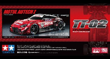 Tamiya Modelbouwpakket Militaire voertuigen - 58735 RC Motul Autech Z 2023 TT-02 Auto RC Plastic - 1:10 - Modelbouw