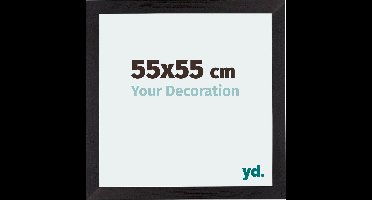 Your Decoration - Fotolijst 55x55 cm - MDF - Zwart Houtnerf - Mura