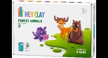 Hey Clay - interactieve speelklei - forest animals - beer, hert, zwijn