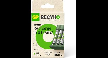 GP ReCyko Batterijlader - (USB) B421 4-slot incl. 4 x AAA 850 mAh - Oplaadbare batterijen - Batterij oplader