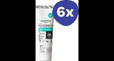 Urtekram Munt en Fluor Tandpasta (6x 75ml)