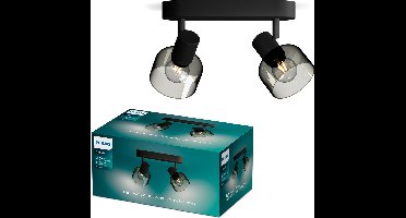 Philips Sleet Spot - Plafondspot met twee lichtpunten - Met gerookt glas - Kleine fitting E14