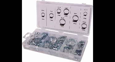 StahlKaiser Assortimentsbox Slangklemmen - 40 Stuks - Diverse Maten - Gegalvaniseerd Metaal