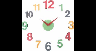 Karlsson Wandklok Diy Chico - Multicolor - Ø60cm - Wandklok Scandinavisch