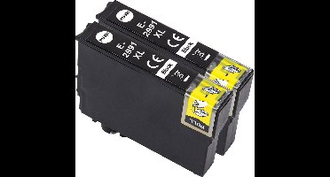 Inktcartridges Geschikt voor Epson 29XL| Multipack van 2x zwart Geschikt voor Epson Expression Home XP235, XP245, XP255, XP332, XP342, XP432, XP442