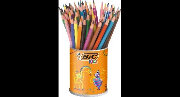 BIC Kids ECOlution - Kleurpotloden - Kinderen en volwassenen - Verschillende Kleuren - Potlood - 60 Stuks
