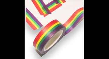 Voeg een Vleugje Kleur Toe met Regenboog Plakband van Kinky Pleasure - 1.5x500cm