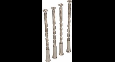 Multi-cut through bolt EDM TRN02 Staal M4 x 75 mm (4 Stuks)