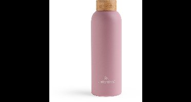 waterdrop® Thermosfles - 600 ml - Roestvrij Staal - Pastelroze Mat