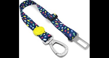 Morso - Honden Autogordel Gerecycled Color Invaders Paars