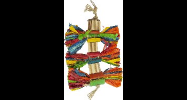 Duvoplus - Speelgoed Voor Dieren - Vogel - Maisblad Bundels Met Bamboo En Cocos 25,4x15,2x3,5cm Meerkleurig - 1st