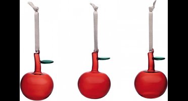 Iittala Glazen appel rood set van 3