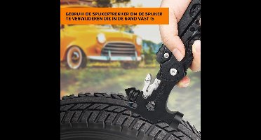 Noodhamer Auto - Hamer - 37-in-1 - Multitool Set - Nageltrekker - Kabelsnijder - Zwart