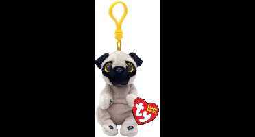 TY Beanie Babies Bellies Clip Knuffel Hond Izzy 10 cm