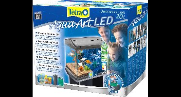 Tetra AquaArt LED Aquarium - 30x30x30 cm - 20L - Antraciet