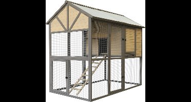 Woodland kippenhok lodge country 209x128x183CM