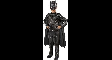 Rubies - Batman & Robin Kostuum - The Batman Kostuum Jongen - Zwart - Maat 128 - Carnavalskleding - Verkleedkleding
