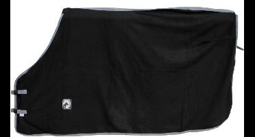 Excellent Fleece Deken - Zwart/Grijs - 125/175 cm