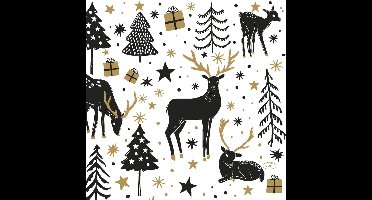 Duni - Servet l33b33 cm magic winter 20 stuks