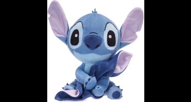 Stitch met Knuffeldoek Disney Pluche Knuffel 30 cm {Disney Baby Plush Toy | Knuffeldoekje voor baby | Zacht lief knuffeldoekje Angel Leroy Stitch | Kraam cadeau | Kraamvisite | Geboorte Kado Zacht}