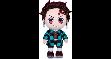 Tanjiro Kamado - Demon Slayer Pluche Knuffel 30 cm {Anime Manga Plush Toy | Speelgoed knuffelpop voor kinderen jongens meisjes | Dragon Ball Z, Naruto, One Piece, My Hero Academia}