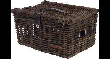 WICKED Fietsmand - Picknickmand - Zwart - Large - 47x36x26 cm - Aan stuur
