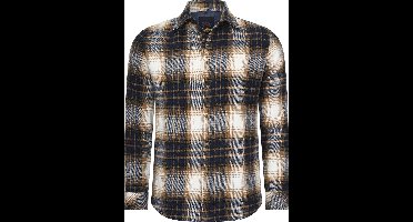 Mario Russo Overshirt - Overhemd Heren - Vest - 100% Katoen - L - Bruin