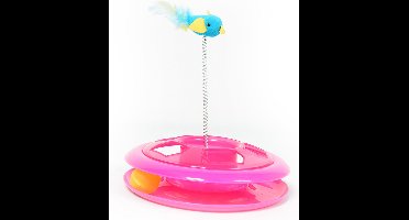 Duvoplus - Speelgoed Voor Dieren - Kat - Happy Hoop 26cm Roze - 1st