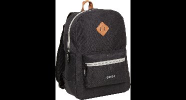 MUSTANG Napels Rugzak - Stijlvol Zwart, 100% Nylon, 45x42x13 cm